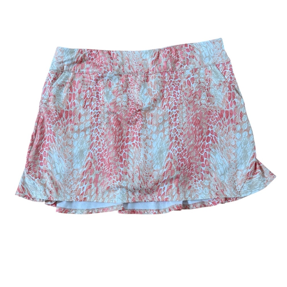 Coral Bay Golf Skort Petite Large Animal Print EUC